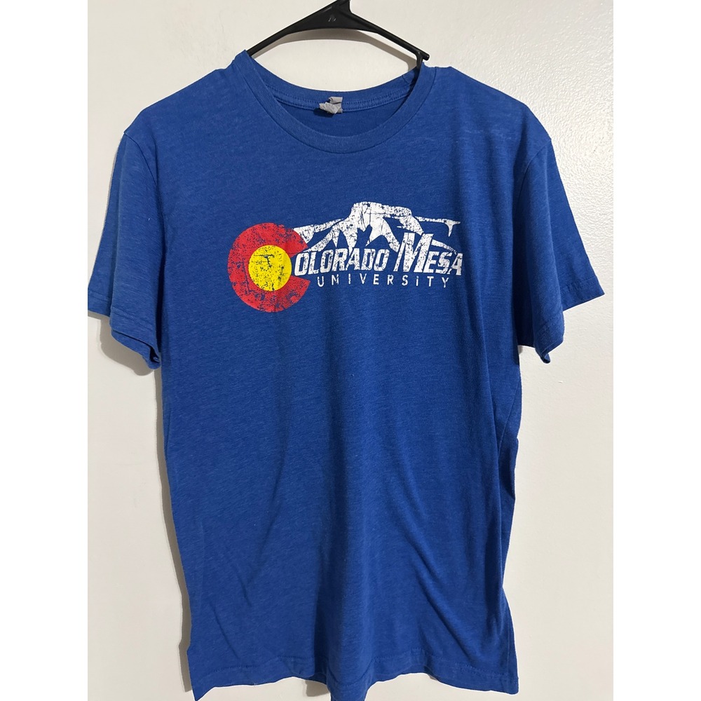Next Level Colorado Mesa University CMU Blue Graphic T-Shirt Mens Medium